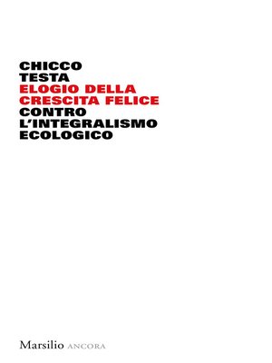 cover image of Elogio della crescita felice